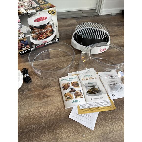 NuWave Pro Infrared Cooking System Convection Oven White Red 20331 + Recipe Book - Picture 7 of 15